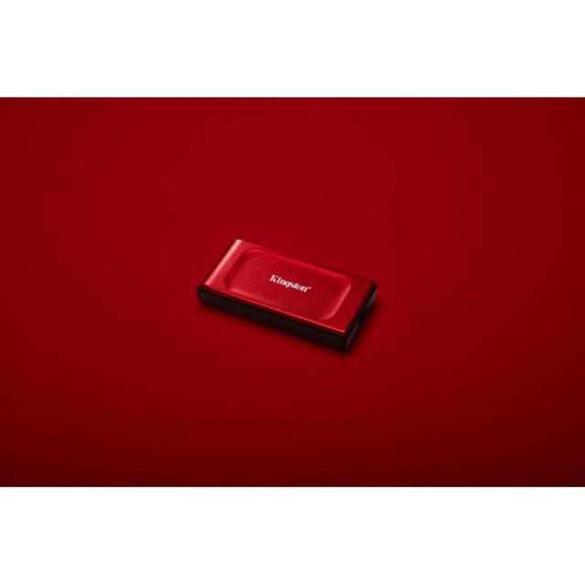 Kingston Technology - 2TB SSD externo XS1000 USB 3.2 Gen 2, Rojo