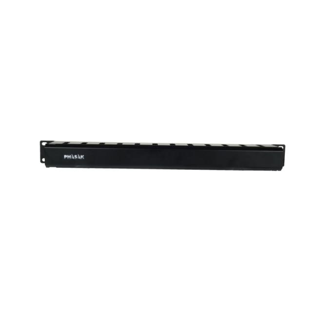 Phasak - Guiacables con cepillo para Rack de 19" 1U - PA 1901