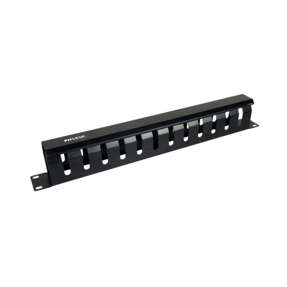 Phasak - Guiacables con cepillo para Rack de 19" 1U - PA 1901