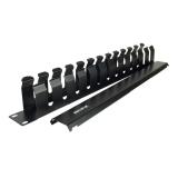 Phasak - Guiacables con cepillo para Rack de 19" 1U - PA 1901