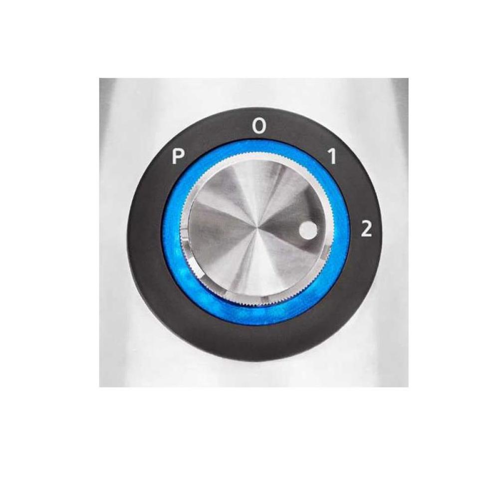 Haeger - LQ-600.007A licuadora 1,5 L Batidora de vaso 600 W Negro, Acero inoxidable, Transparente