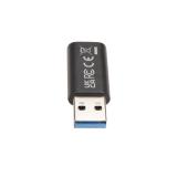 V7 - V7USB3AC cambiador de género para cable USB A USB C Negro