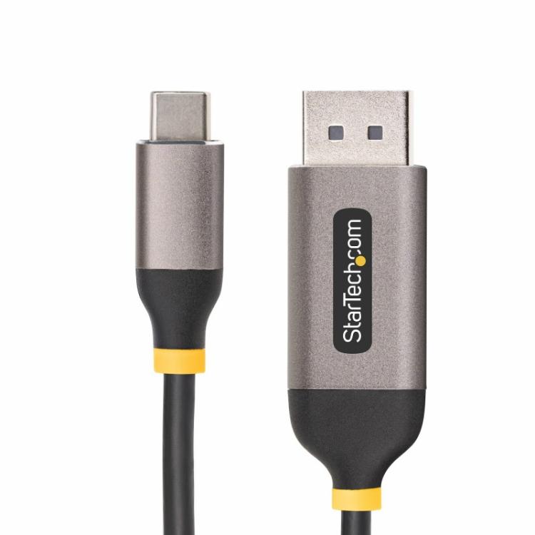 StarTech.com - Cable Adaptador de Vídeo USB-C a DisplayPort de 3m -8K 60Hz - 4K 144Hz - HDR10 - Conversor de Vídeo USB Tipo C a