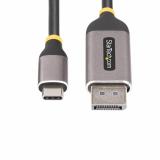 StarTech.com - Cable Adaptador de Vídeo USB-C a DisplayPort de 3m -8K 60Hz - 4K 144Hz - HDR10 - Conversor de Vídeo USB Tipo C a