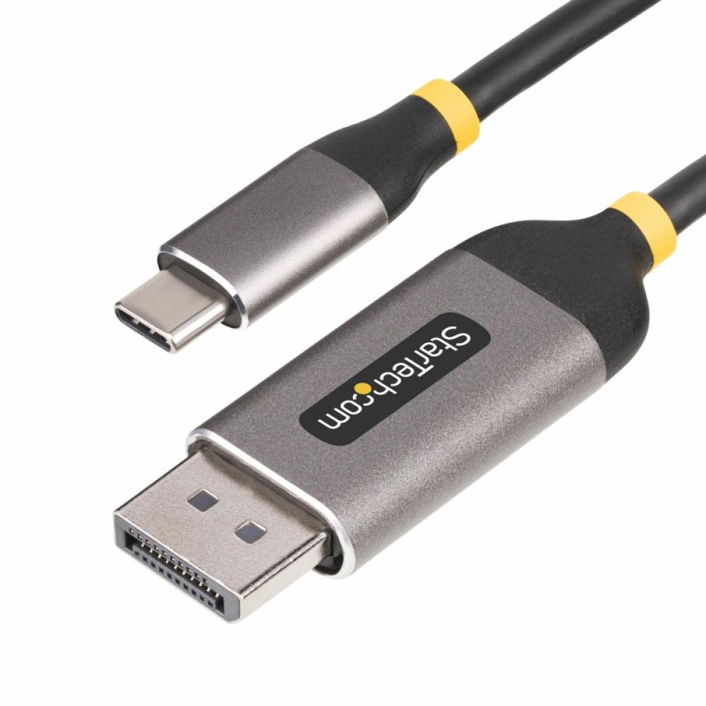 StarTech.com - Cable Adaptador de Vídeo USB-C a DisplayPort de 3m -8K 60Hz - 4K 144Hz - HDR10 - Conversor de Vídeo USB Tipo C a