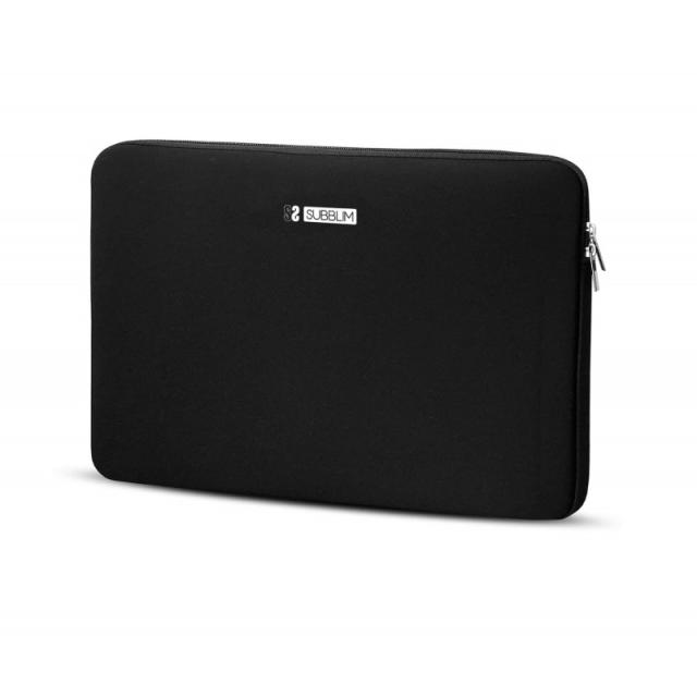 SUBBLIM - Funda Ordenador Business Laptop Sleeve Neoprene 13,3-14" Black