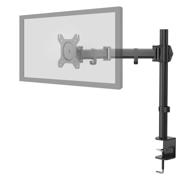 NOX - NXLITESNGLSTAND soporte para monitor 68,6 cm (27") Abrazadera Negro