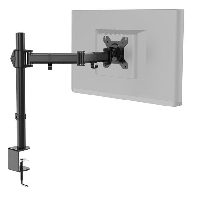 NOX - NXLITESNGLSTAND soporte para monitor 68,6 cm (27") Abrazadera Negro