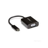 StarTech.com - Adaptador USB C a VGA - Negro - 1080p - Convertidor de Vídeo para su MacBook Pro - Dongle de Pantalla USB Tipo C