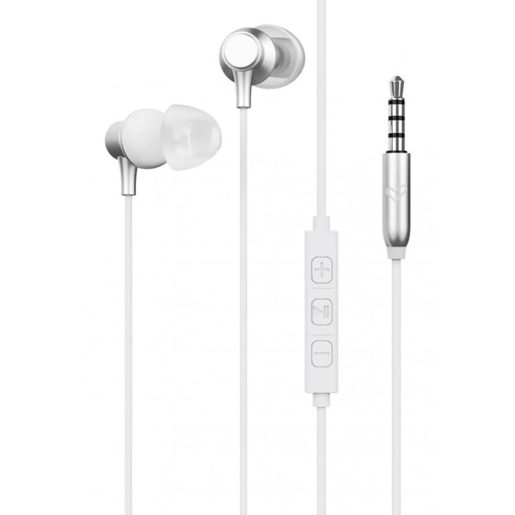 Energy Sistem - Metallized Auriculares Alámbrico Dentro de oído Llamadas/Música Plata, Blanco