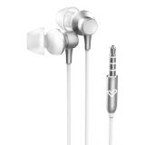 Energy Sistem - Metallized Auriculares Alámbrico Dentro de oído Llamadas/Música Plata, Blanco