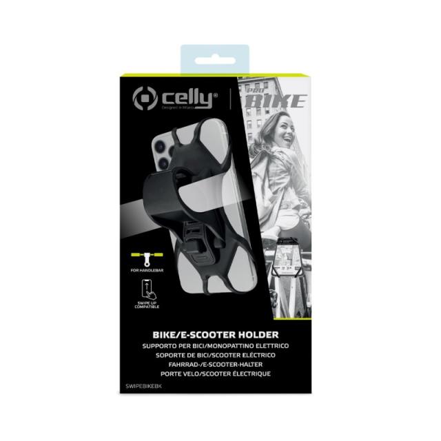 Celly - Swipe Bike Soporte pasivo Teléfono móvil/smartphone Negro