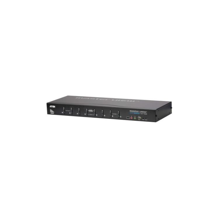 ATEN - ATEN SWITCH 8-PORT USB DVI KVM WITH USB PERIPHERAL SUPPORT, AUDIO AND BROADCAST MODE (CS1768-ATA-G)