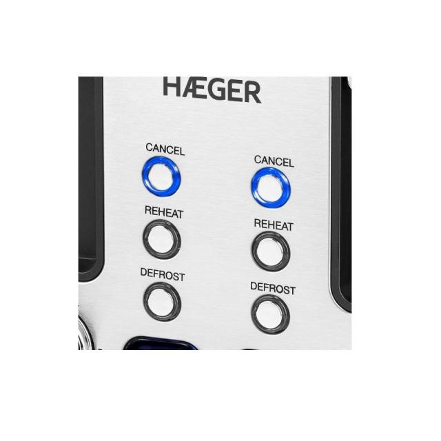 Haeger - TO-17D.015A tostadora 6 4 rebanada(s) 1700 W Acero inoxidable