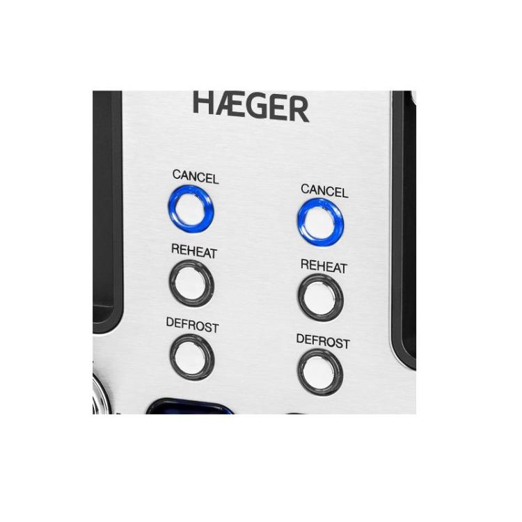 Haeger - TO-17D.015A tostadora 6 4 rebanada(s) 1700 W Acero inoxidable
