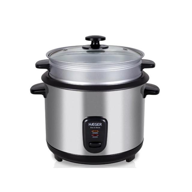 Haeger - RC-18L.001A arrocera 1,8 L 700 W Acero inoxidable