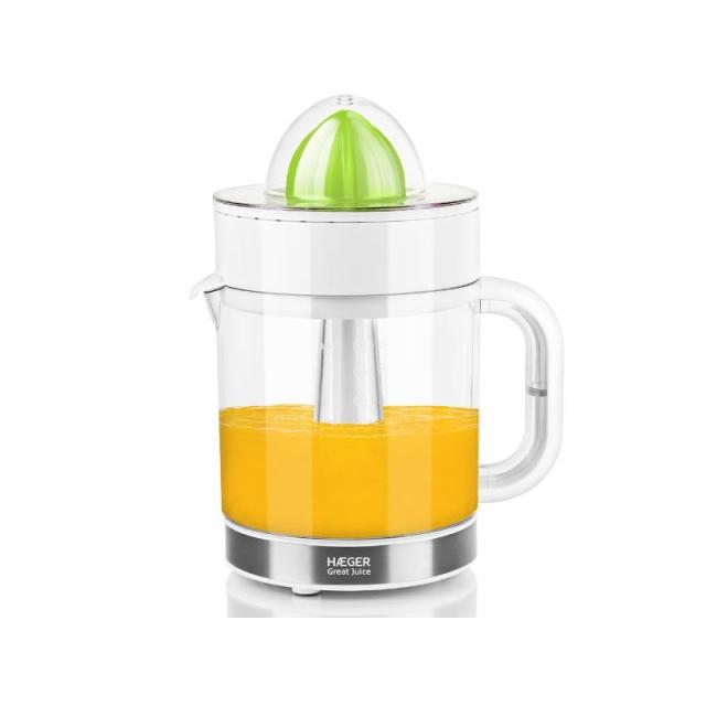 Haeger - CJ-040.009A prensa de cítricos eléctricos 40 W Verde, Transparente, Blanco