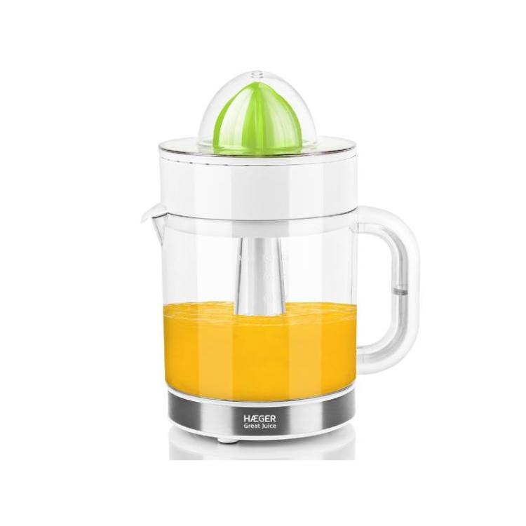 Haeger - CJ-040.009A prensa de cítricos eléctricos 40 W Verde, Transparente, Blanco