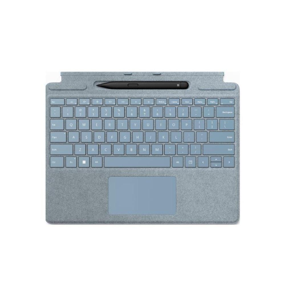 Microsoft - 8X8-00175 teclado para móvil QWERTY Español Microsoft Cover port Platino