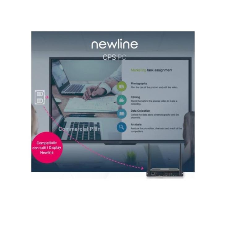 Newline - WB5C820U PCs/estación de trabajo Intel® Core™ i5 i5-1240P 8 GB DDR4-SDRAM 256 GB SSD Windows 11 Pro Mini PC PC Negro