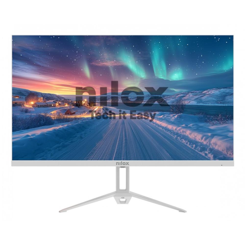 Nilox - NXM24FHD100W pantalla para PC 60,5 cm (23.8") 1920 x 1080 Pixeles Full HD LED Blanco