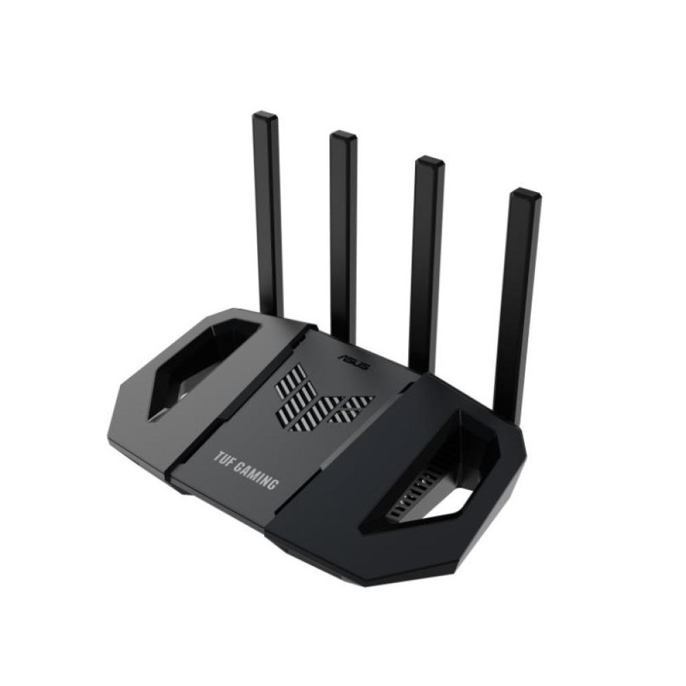 ASUS - TUF-BE3600 router inalámbrico Gigabit Ethernet Doble banda (2,4 GHz / 5 GHz) Negro