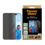 PanzerGlass - Privacy Screen Protector iPhone 16 Pro / Ultra-Wide Fit w. EasyAligner Protector de pantalla Apple 1 pieza(s)