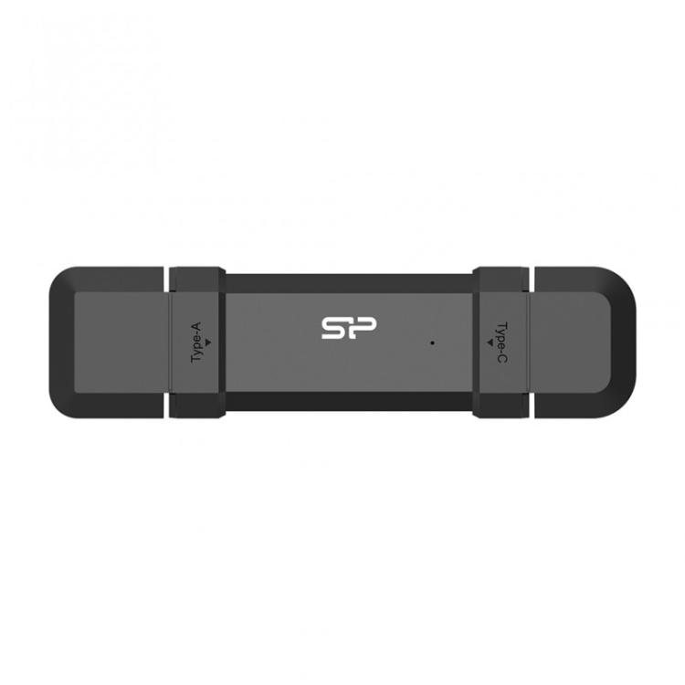 Silicon Power - DS72 unidad flash USB 500 GB USB Type-A / USB Type-C 3.2 Gen 2 (3.1 Gen 2) Negro