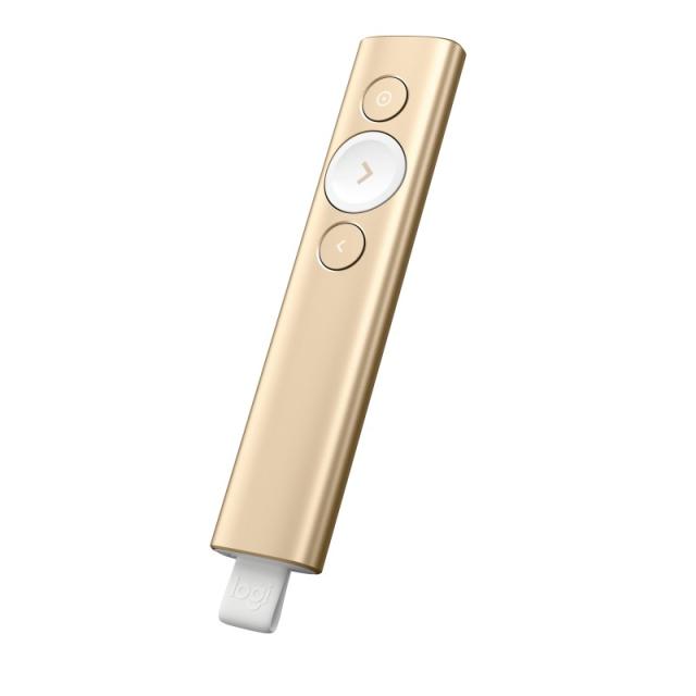 Logitech - 910-004862 apuntador inalámbricos Bluetooth/RF Oro