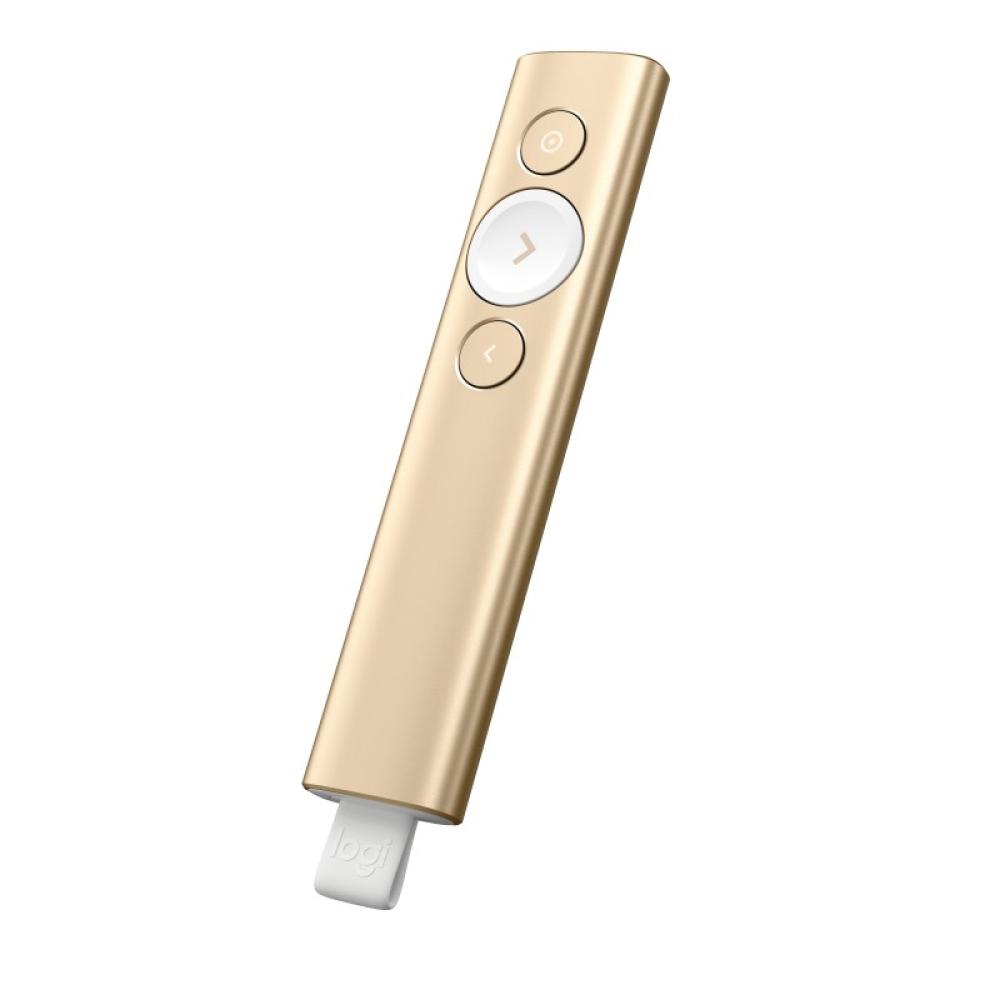 Logitech - 910-004862 apuntador inalámbricos Bluetooth/RF Oro