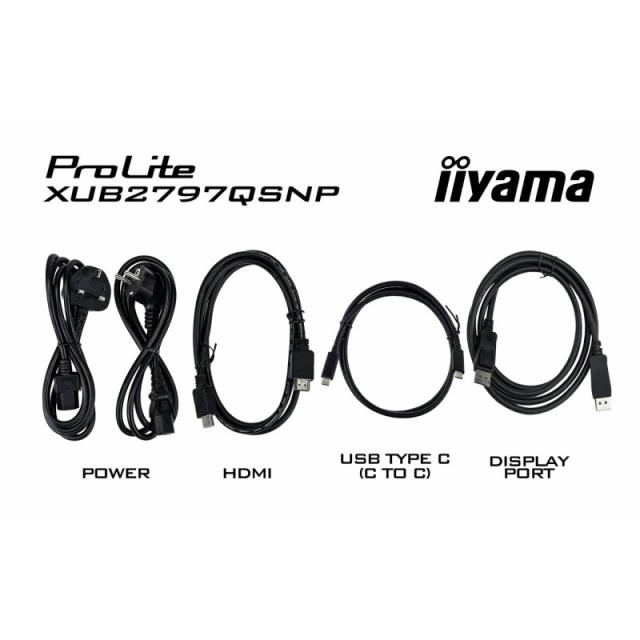 iiyama - ProLite XUB2797QSNP-B1 pantalla para PC 68,6 cm (27") 2560 x 1440 Pixeles Quad HD LED Negro