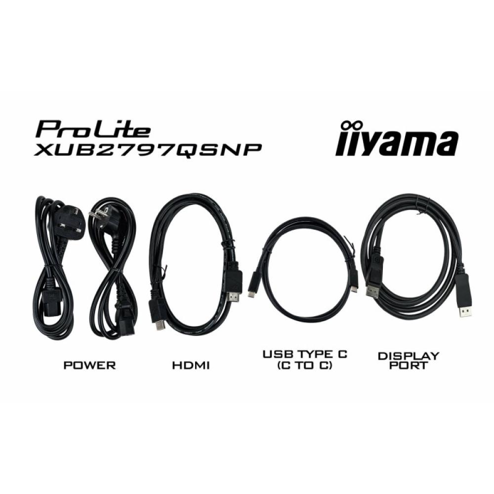 iiyama - ProLite XUB2797QSNP-B1 pantalla para PC 68,6 cm (27") 2560 x 1440 Pixeles Quad HD LED Negro
