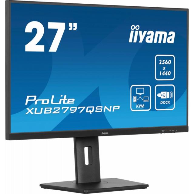 iiyama - ProLite XUB2797QSNP-B1 pantalla para PC 68,6 cm (27") 2560 x 1440 Pixeles Quad HD LED Negro