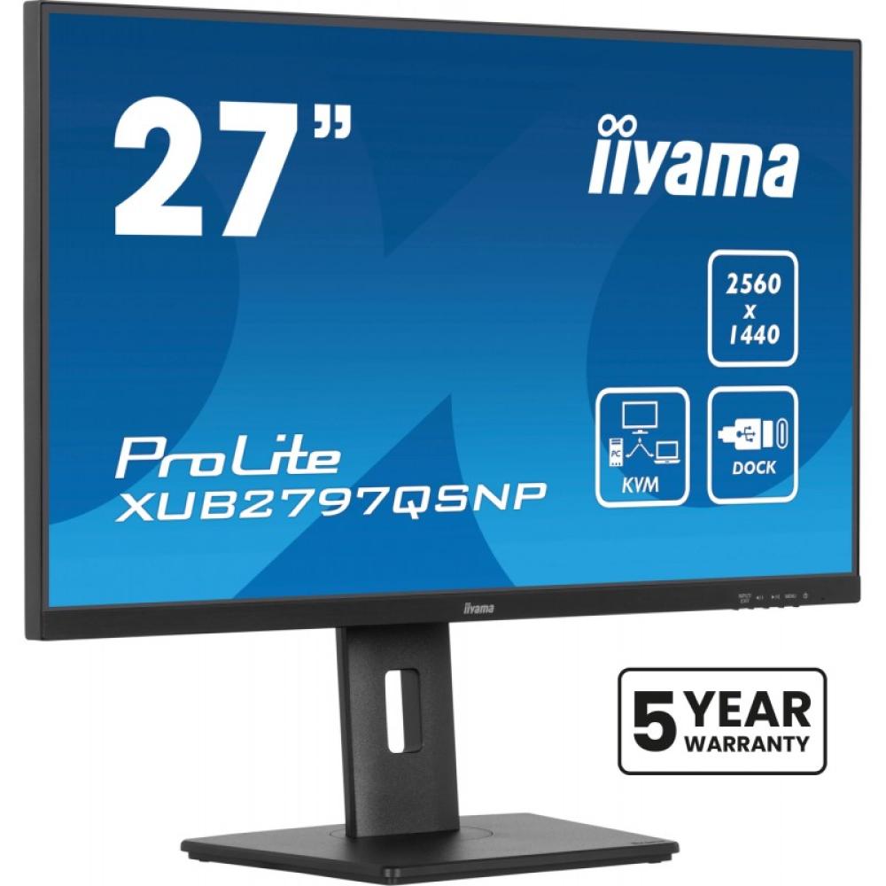 iiyama - ProLite XUB2797QSNP-B1 pantalla para PC 68,6 cm (27") 2560 x 1440 Pixeles Quad HD LED Negro