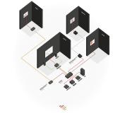 Lindy - 38174 extensor audio/video Transmisor y receptor de señales AV Negro