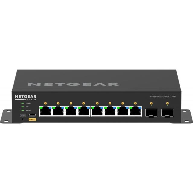 NETGEAR - GSM4210PX-100EUS switch Gestionado L2/L3 Gigabit Ethernet (10/100/1000) Energía sobre Ethernet (PoE) Negro