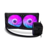 NOX - Hummer X-240 LCD Procesador Refrigerador de aire 12 cm Negro 1 pieza(s)