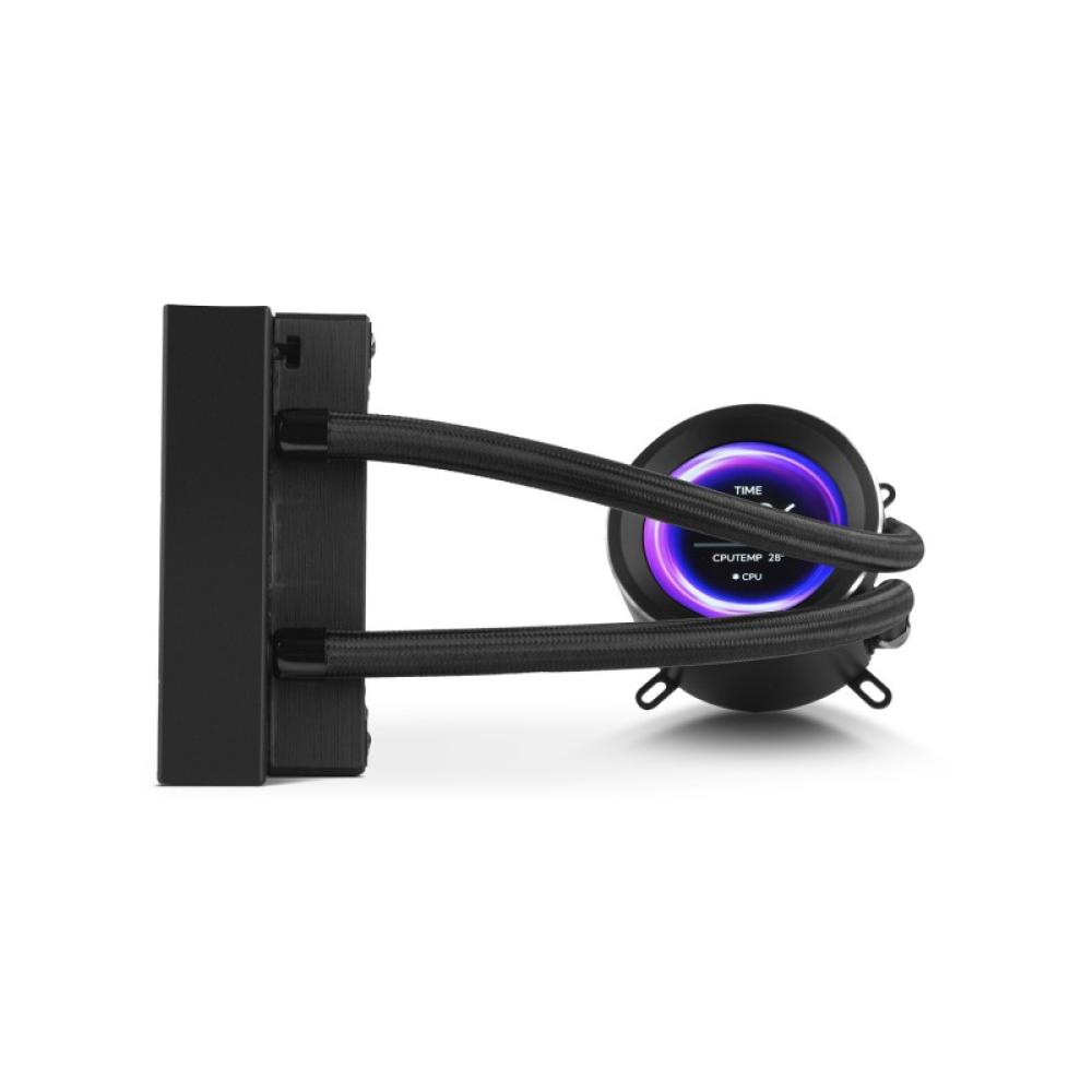 NOX - Hummer X-240 LCD Procesador Refrigerador de aire 12 cm Negro 1 pieza(s)