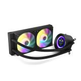 NOX - Hummer X-240 LCD Procesador Refrigerador de aire 12 cm Negro 1 pieza(s)