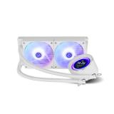 NOX - Hummer X-240 LCD Procesador Refrigerador de aire 12 cm Blanco 1 pieza(s)