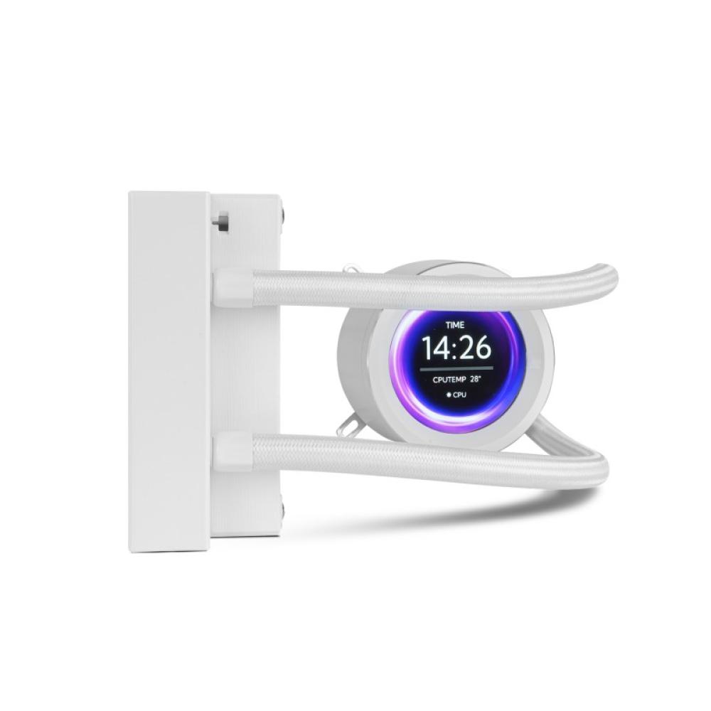 NOX - Hummer X-240 LCD Procesador Refrigerador de aire 12 cm Blanco 1 pieza(s)