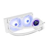 NOX - Hummer X-240 LCD Procesador Refrigerador de aire 12 cm Blanco 1 pieza(s)