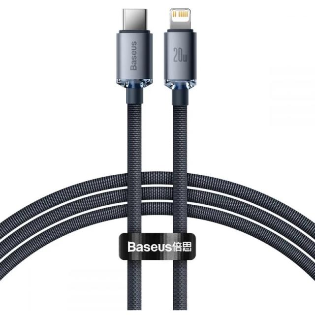 Baseus - CAJY000201 cable de teléfono móvil Gris 1,2 m USB C Lightning