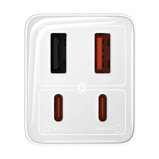 Baseus - GaN6 Pro Universal Blanco Corriente alterna Carga rápida Interior