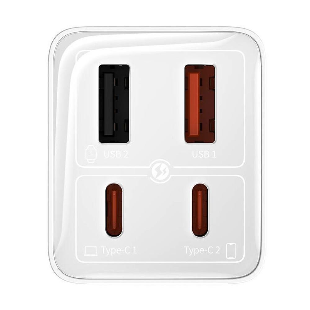 Baseus - GaN6 Pro Universal Blanco Corriente alterna Carga rápida Interior