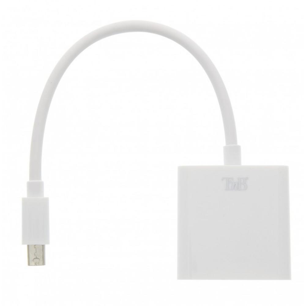 T''nB - MIDPVGA adaptador de cable de vídeo VGA (D-Sub) Mini DisplayPort Blanco