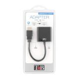 T''nB - HDMIVGA adaptador de cable de vídeo VGA (D-Sub) HDMI tipo A (Estándar) Negro