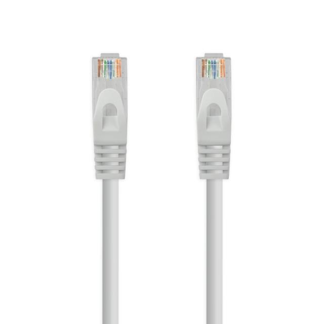 Nanocable - Cable de red latiguillo RJ45 LSZH Cat.6A UTP AWG24, Gris, 0.5 m