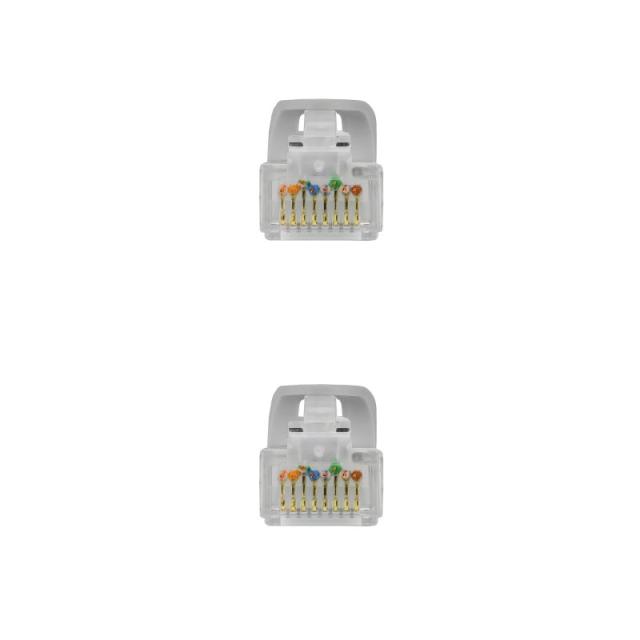 Nanocable - Cable de red latiguillo RJ45 LSZH Cat.6A UTP AWG24, Gris, 0.5 m