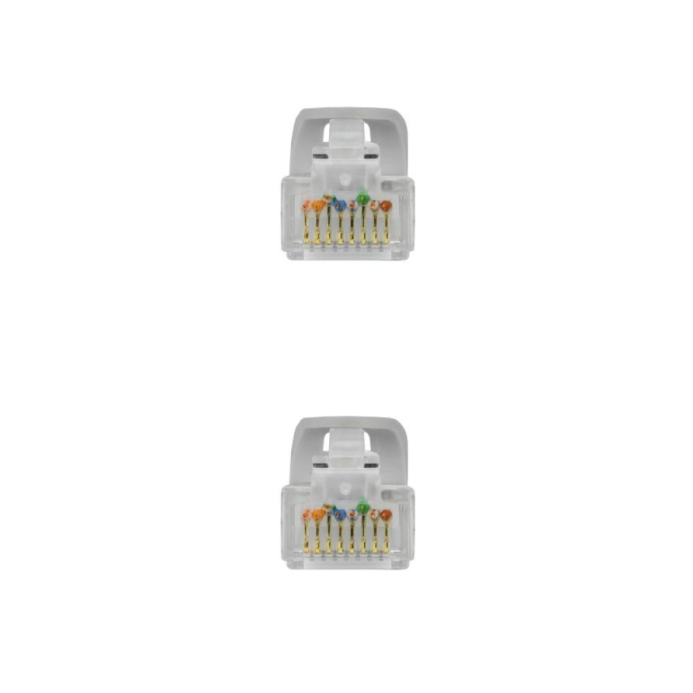 Nanocable - Cable de red latiguillo RJ45 LSZH Cat.6A UTP AWG24, Gris, 0.5 m
